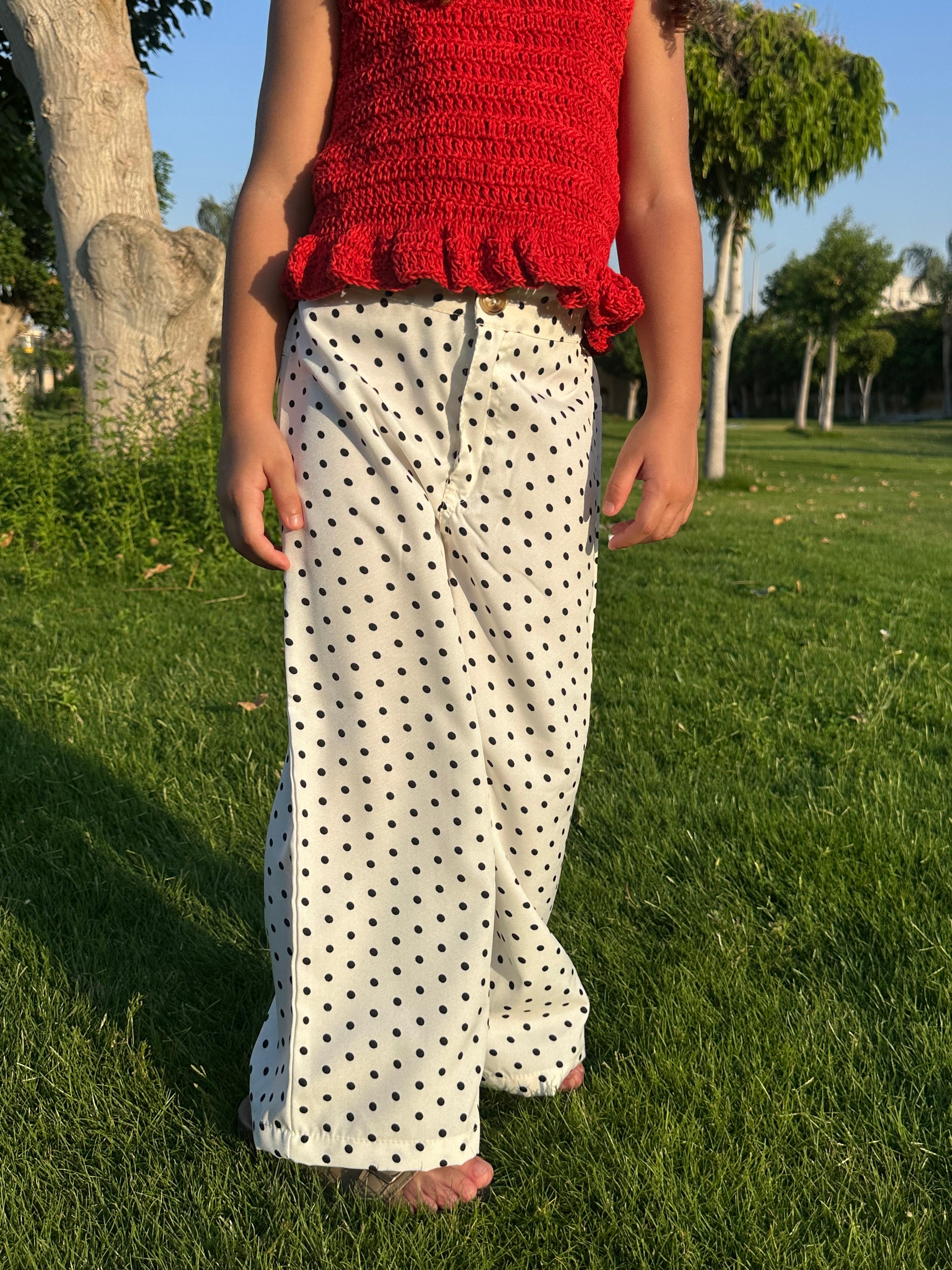 The Black and White Polka Dot Pants