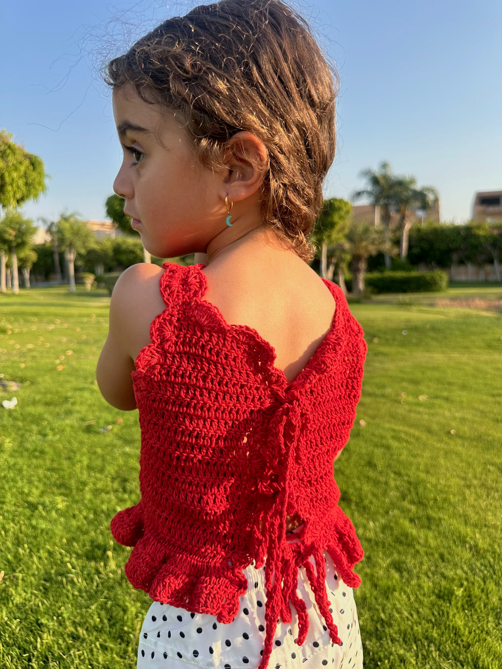Ruffle Crochet Top