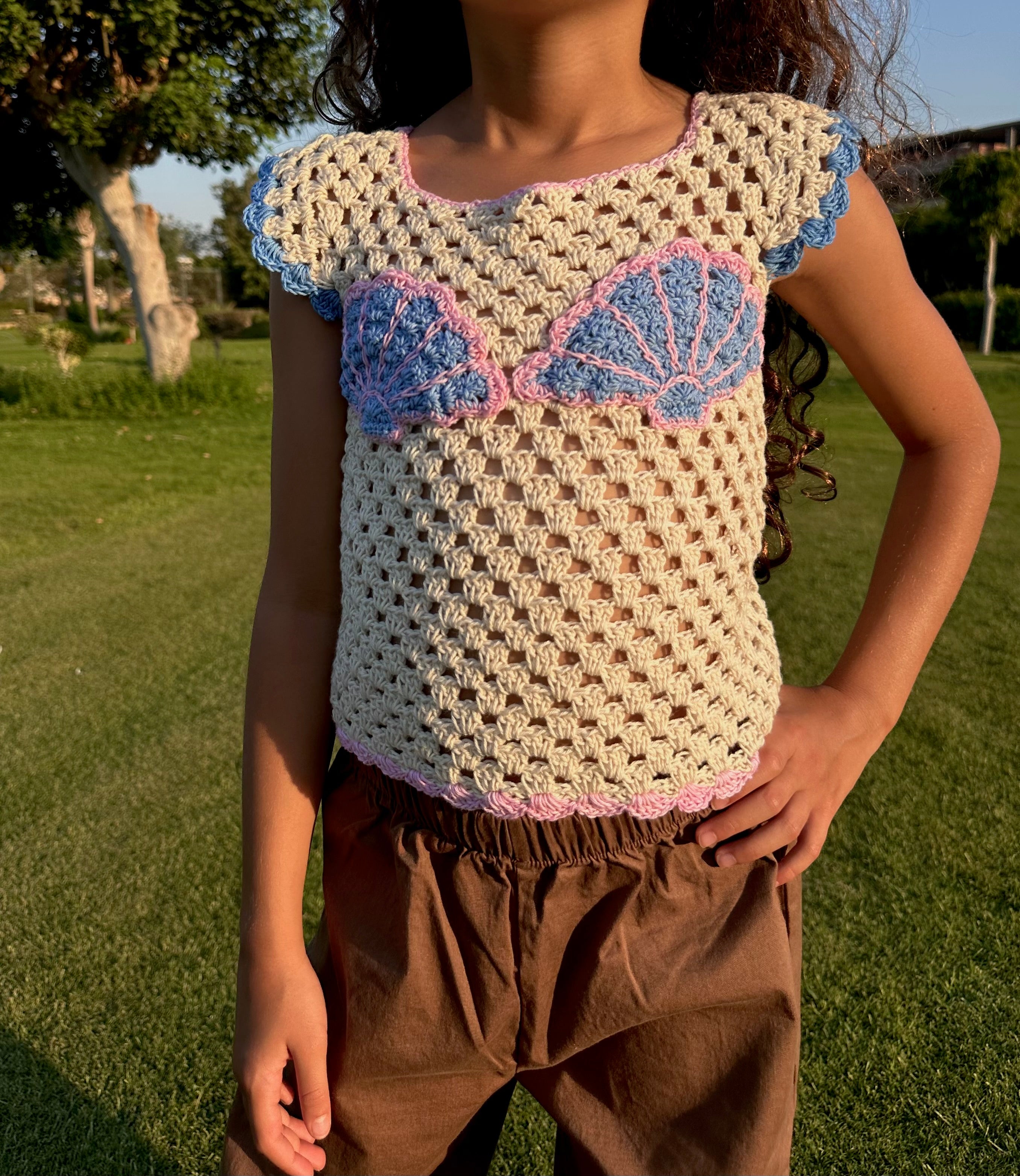 Sea Shell Crochet Top