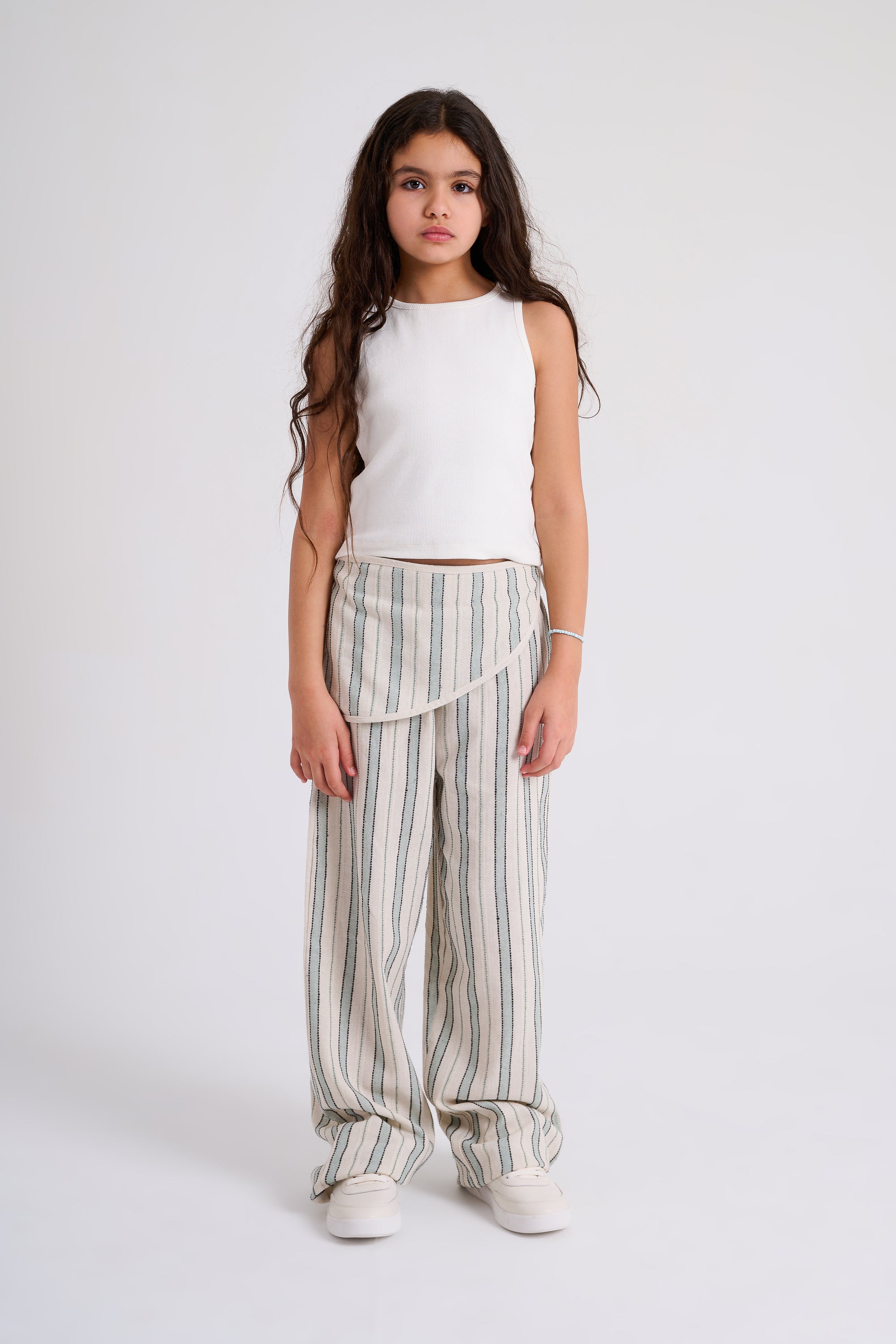Coastal tie skirt pants