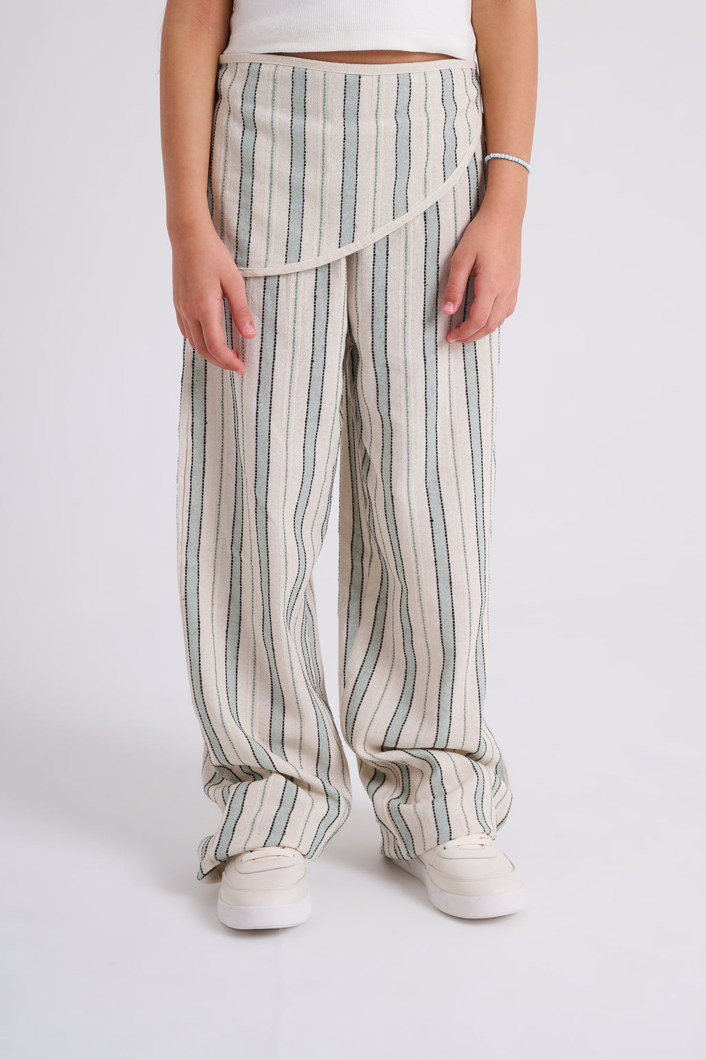 Coastal tie skirt pants
