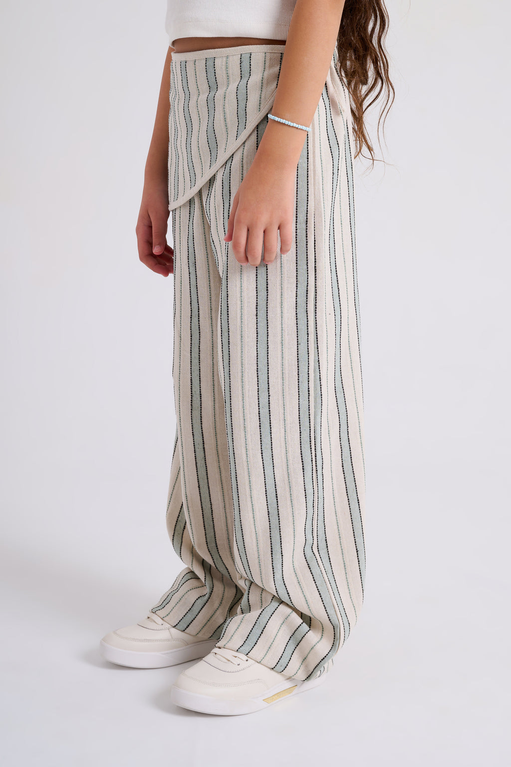 Coastal tie skirt pants