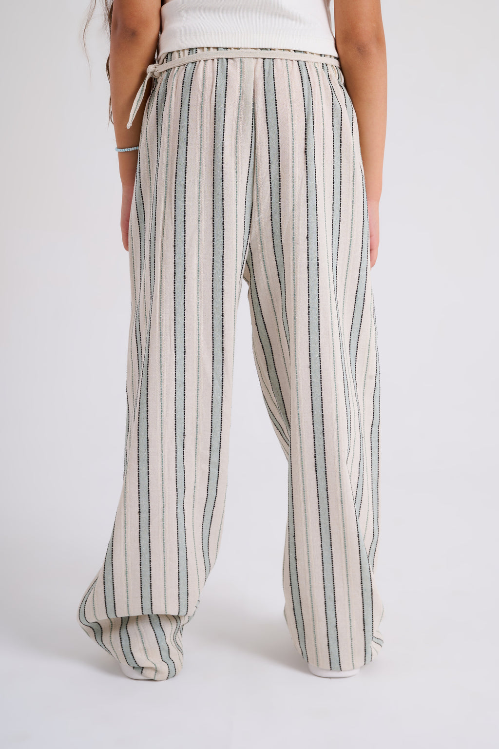 Coastal tie skirt pants